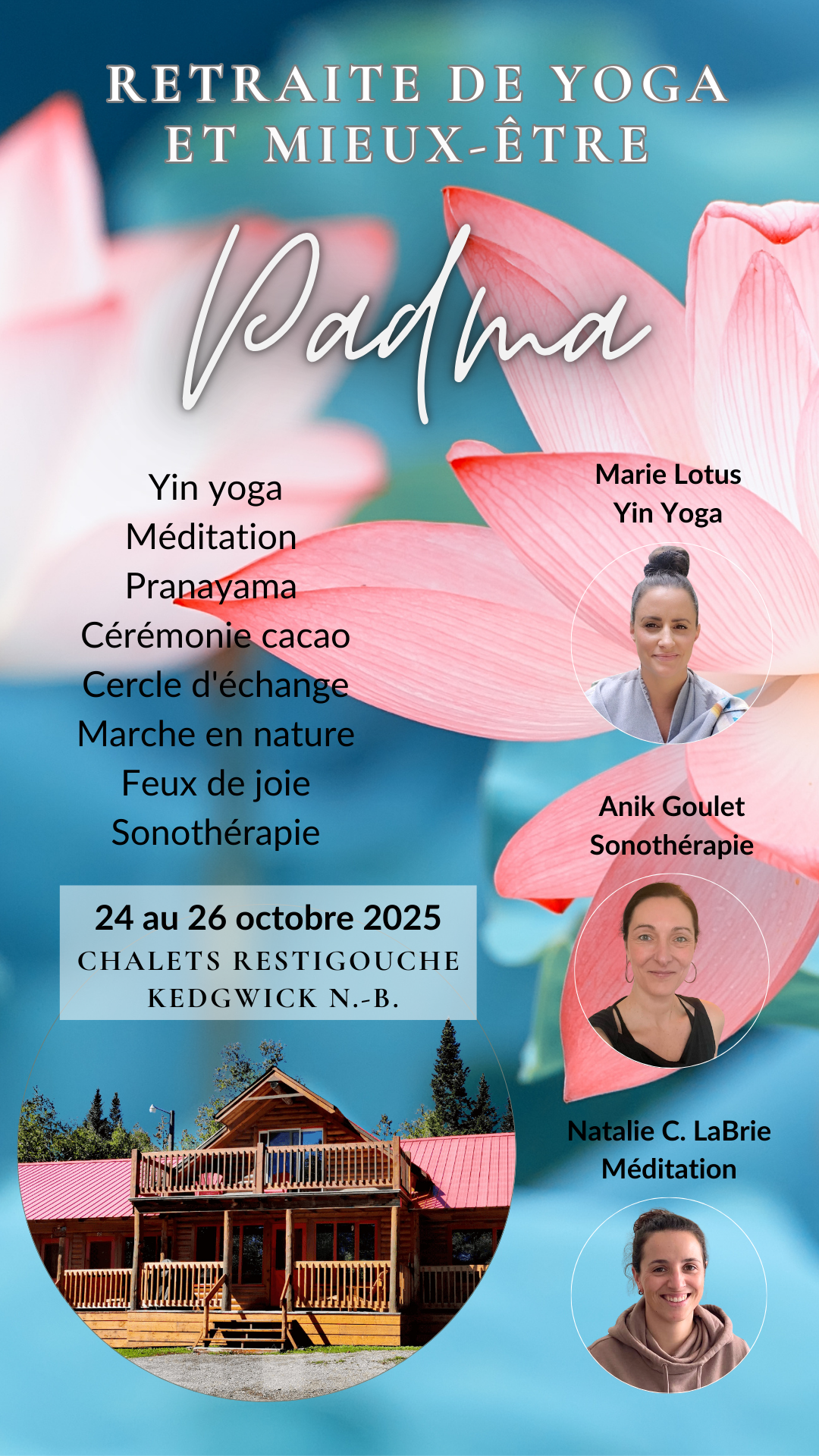 Retraite de yoga Padma format vertical