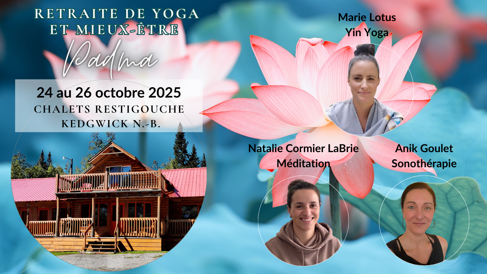 Retraite de yoga Padma format horizontal