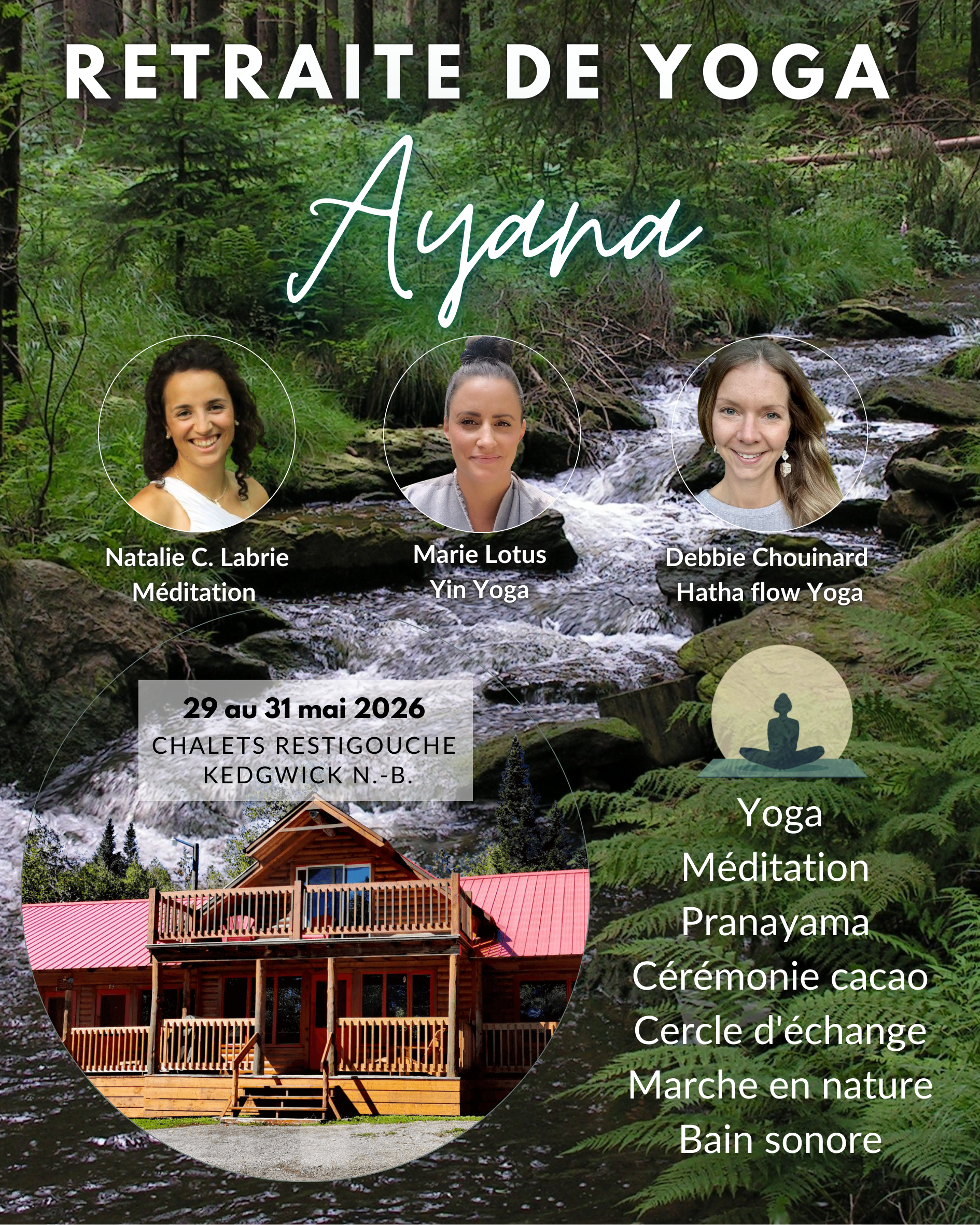 Ayana – Retraite de yoga au féminin à Kedgwick, NB